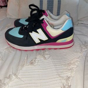 Black and Neon Women New Balance Sneakers
